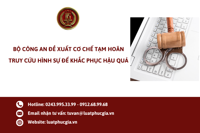 Bộ Công an đề xuất cơ chế tạm hoãn truy cứu hình sự để khắc phục hậu quả