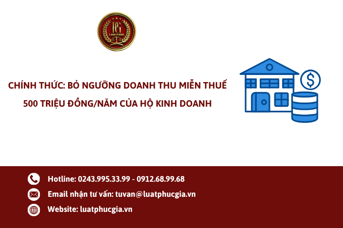 Chính thức: bỏ ngưỡng doanh thu miễn thuế 500 triệu đồng/năm của hộ kinh doanh