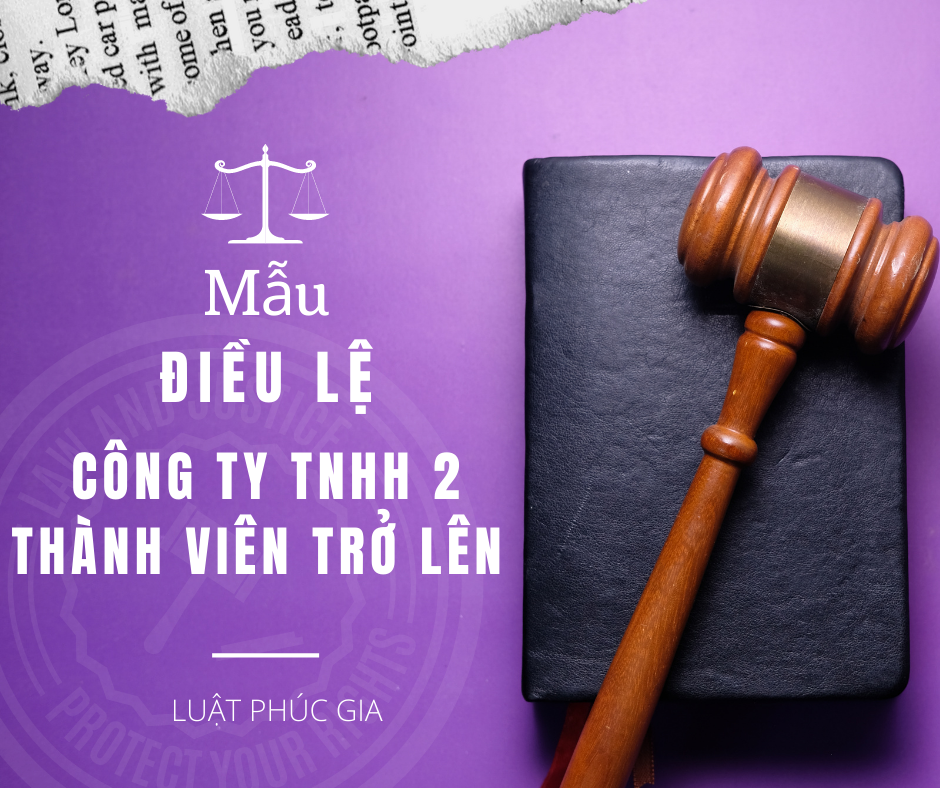 Mẫu Điều lệ Công ty TNHH hai thành viên trở lên