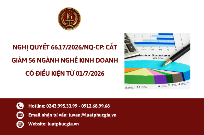 Nghị quyết 66.17/2026/NQ-CP: Cắt giảm 56 ngành nghề kinh doanh có điều kiện từ 01/7/2026