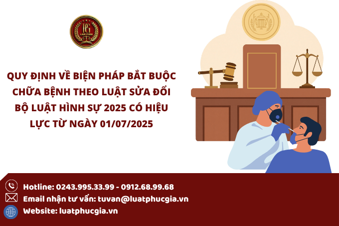 Quy định về biện pháp bắt buộc chữa bệnh theo Luật sửa đổi Bộ luật Hình sự 2025 có hiệu lực từ ngày 01/07/2025