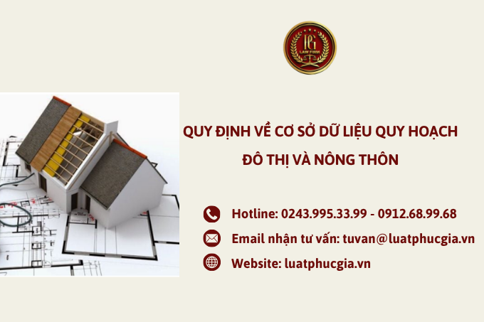 Quy định về Cơ sở dữ liệu quy hoạch đô thị và nông thôn 